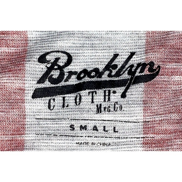 Brooklyn Cloth Mfg Co. Men Tank Top Size Small Grey Stars & Stripes Cotton Blend - Picture 4 of 5